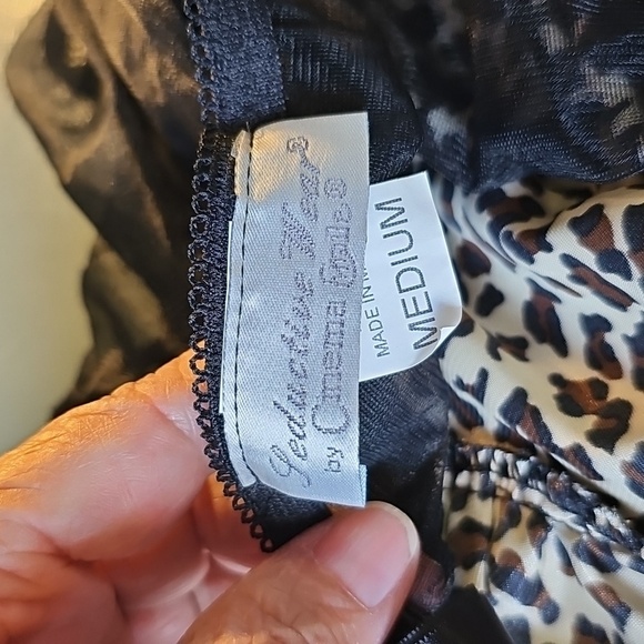 Seductive Wear By Cinema Exile Leopard Print‎ Lace Bodysuit. Sz Meduim - Picture 4 of 7